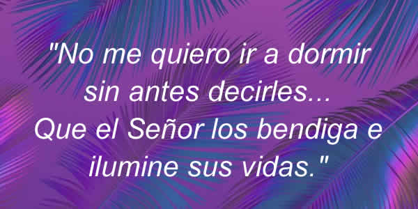 buenas noches